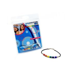 Gaysentials Rainbow Aluminum Tube Bracelet 8 inches