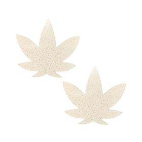 Neva Nude Pasty Weed Leaf Supernova Glow