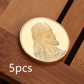 Jesus Commemorative Coin Dinner Commemorative (Option: Gold-5PCS)
