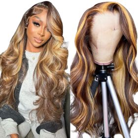 P4 27 13x4 Lace Front Wig Human Hair Body Wave Density (Option: 10inch)