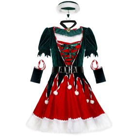 One-Piece Christmas Costume Stage Performance Christmas Costume New Year'S Day Party Dress Sexy Christmas Costume (size: S)